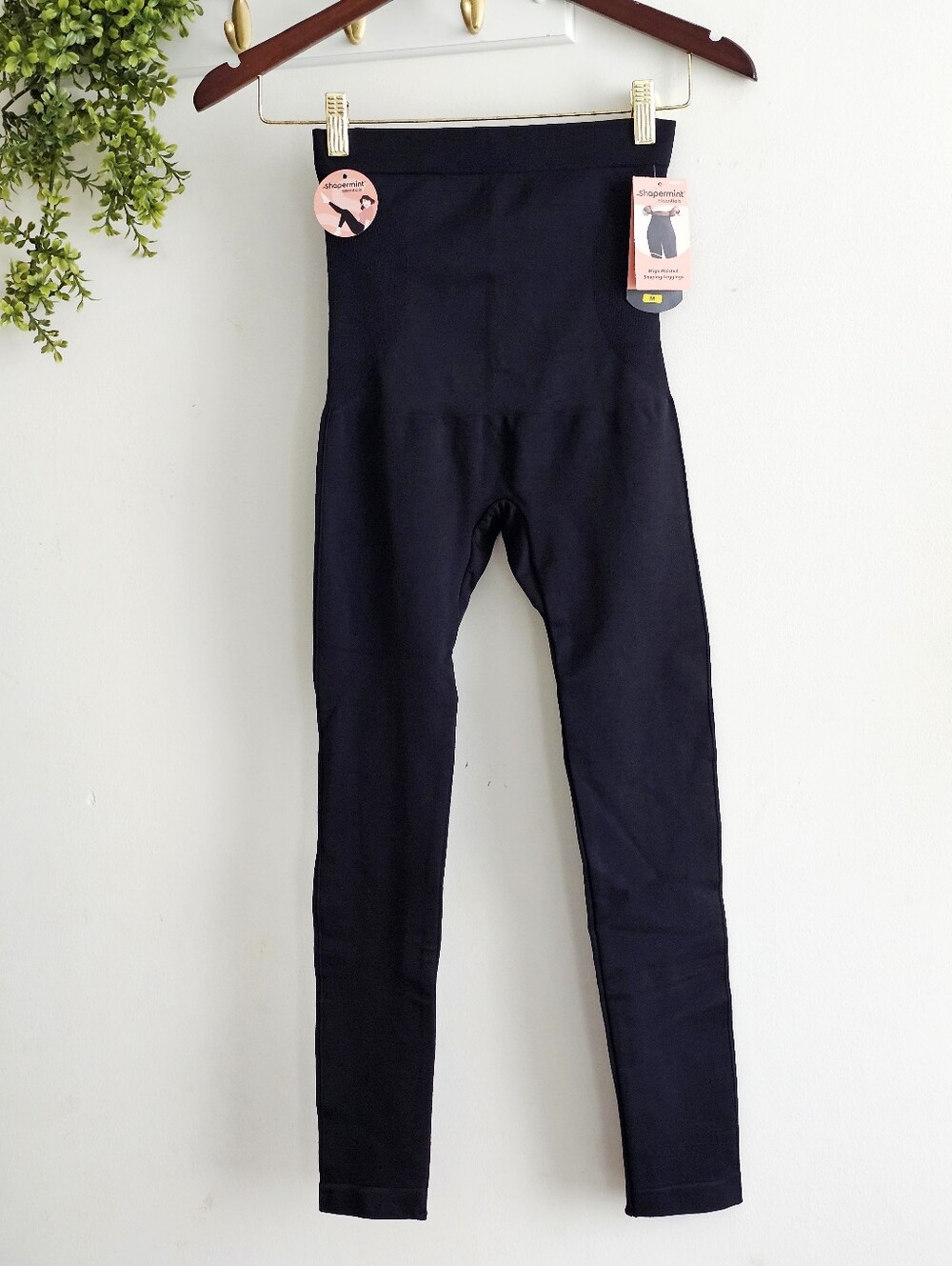 Shapermint Essentials High Waisted Shaping Leggings Black M NWT Shapewear